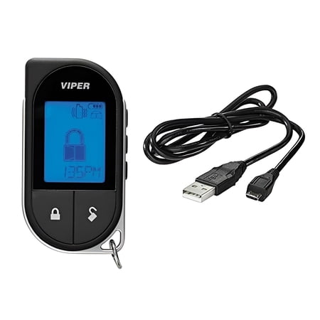 Directed Electronics Viper 7756V 2-Way LCD Remote Control Transmitter, Black