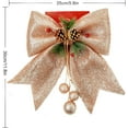 thumbnail image 2 of Monebena 4pcs Christmas Bow, Rose Gold Wreaths Bows, Christmas Tree Bow Glitter, Sequin Bow Ties, Xmas Decorative Bows for Home Ornament Decoration, Christmas Party, 9.8 x 11.8in, 2 of 10