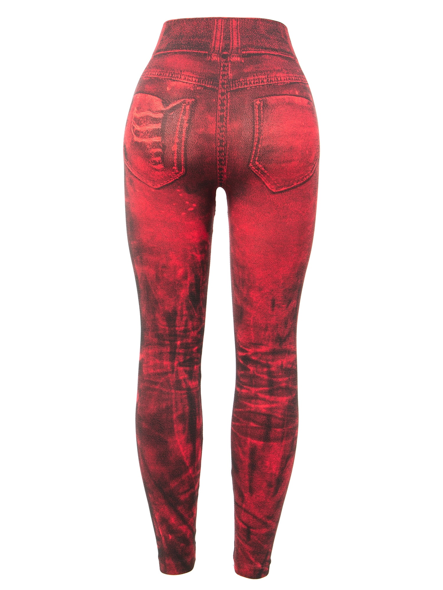 Women Skinny Colorful Jeggings Stretchy Pants Soft Leggings Pencil Navy Blue 2XL