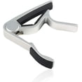 thumbnail image 2 of 2-Pack 6-String One-Handed Guitar Capo for Acoustic Electric Guitar - Black & Silver, 2 of 5