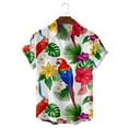 thumbnail image 3 of 3D parrot Summer Tee Cute animal Fashion Hawaii Stylish Beach Tee Short Sleeve Women men Streetwear T-shirt, 3 of 4
