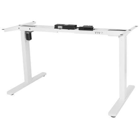 Vivo White Electric Stand Up Single Motor Height Adjustable Desk