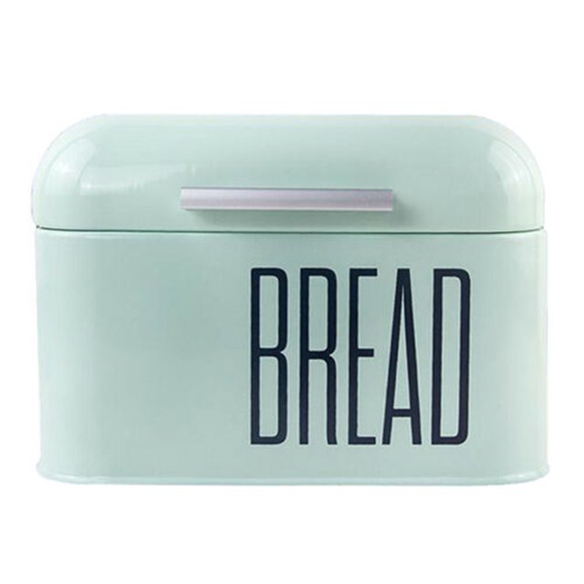 CAROOTU Durable Metal Bread Box Kitchen Bread Bin Container with Lid for Bakery