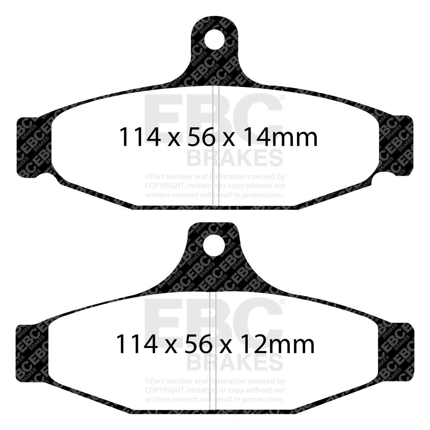 EBC Brakes Yellowstuff 4000 Series Street and Track Brake Pad Set Fits select: 1985-1997 CHEVROLET CAMARO, 1988-1996 CHEVROLET CORVETTE