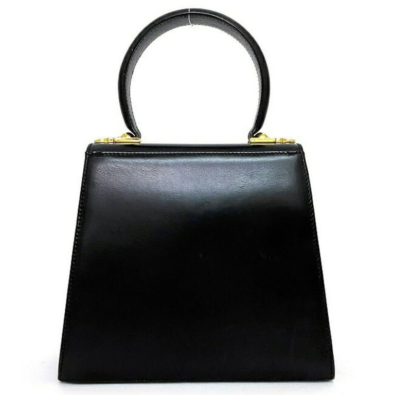 Pre-Owned Salvatore Ferragamo 2way Black Gold Gancini BX Pre-Owned Salvatore Ferragamo 2way Black Gold Gancini BX