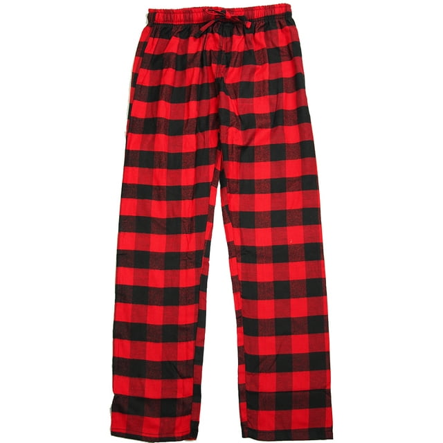 NORTY Womens Flannel Pajama Pants Adult Female Lounge Sleep Pants Red ...