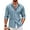 Light Blue, variant on Mens Cuban Guayabera Shirt Casual Button Down Shirts Long Sleeve Summer Beach Shirts