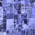 thumbnail image 1 of Ahgly Company Indoor Square Patchwork Blue Transitional Area Rugs, 6' Square, 1 of 4