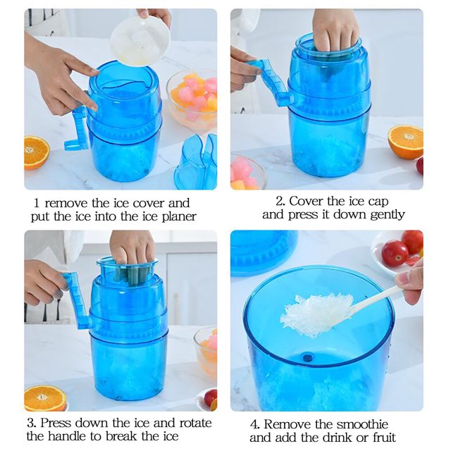 RKSTN Icebreaker Icebreaker Manual Household Small Smoothie Machine Hail Blasting Machine Ice Breaker Kitchen Gadgets