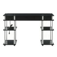 thumbnail image 6 of Convenience Concepts Designs2Go 30" Tall No Tools Student Desk with Charging Station and Shelves, Black, 6 of 7