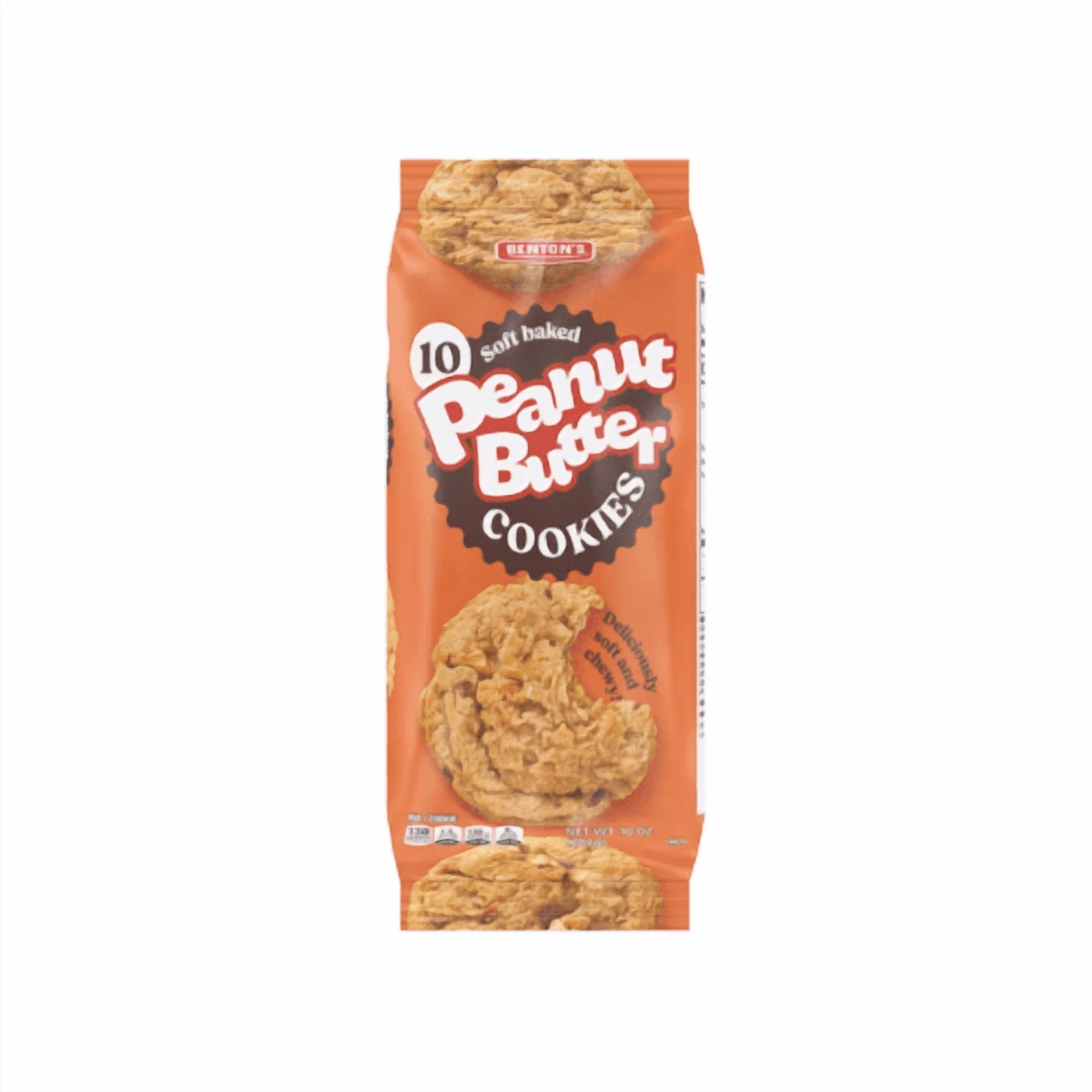 Benton's Peanut Butter Cookies, Soft Baked, 2 Packs, 10 oz Each