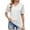 White-01, variant on Mittory Womens T Shirt Casual V Neck Dressy for Women Lace Short Sleeve Curved Hem Tops Loose Fit
