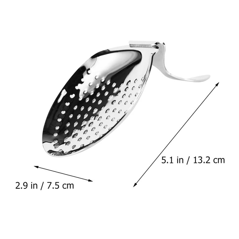 Strainer Cocktail Bar Shaker Drink Julep Martini Spoon Ice Sifter Stainless Steel Tool Supplies Bartender Tea Hawthorne, Size: 20x10x9CM
