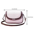 thumbnail image 2 of Bolso bandolera con patrón de cocodrilo Bolso de moda Bolsos de hombro de viaje para mujer (Blanco), 2 of 8