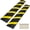 6FT*2PCS, variant on 6 ft/84'' Rubber Speed Hump, 22000 Lbs Capacity Heavy Duty Traffic Speed Bump, with High Reflective Yellow Strip 4 Expansion with 2 End Cap for Asphalt Concrete Gravel Driveway Road