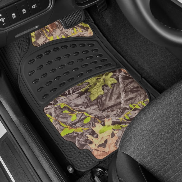 The Quality Cover Semi-Custom Vinyl Floor Mats – 4-Piece Set For Car SUV Van, 3-Row Beige
