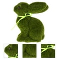 thumbnail image 4 of Adorable Easter Flocked Rabbit Decorative Party Decor Rabbit Flocked Bunny, 4 of 8