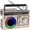 yollow, variant on M-Amazup portable AM/FM radio, Retro portable radio with Bluetooth speaker and flashlight, Strong reception, Equipped with colorful ambient lighting, supports TF cards, Solar/battery/AC charging,