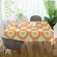 thumbnail image 3 of Yayeee Tablecloths 54" x 54" Rectangle Wrinkle Resistant Party Table Cover, Orange Circle, 3 of 8
