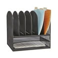 thumbnail image 3 of Safco Onyx Desk Organizer 2 Horizontal 6 Upright Sections Blue 3255BU, 3 of 5