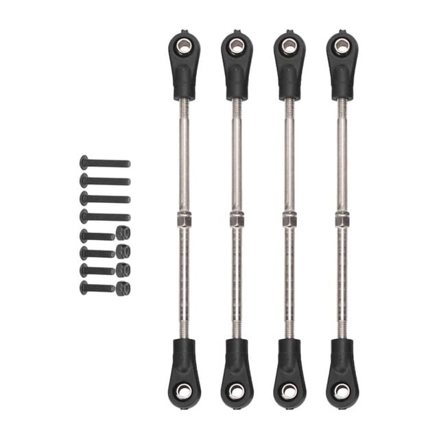 Varillas de servo de varilla de dirección Zulema para piezas 93mm-102mm, aleación y nailon, barra de dirección del mini coche