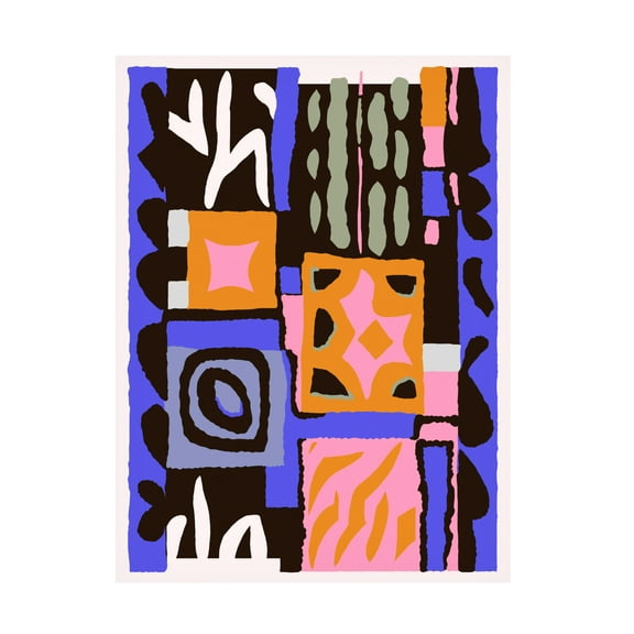 Trademark Fine Art Treechild Purple Peru Pattern Canvas Wall Art