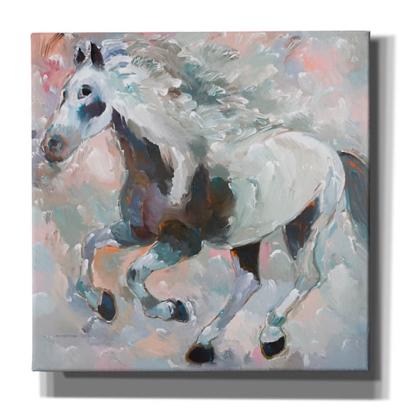 Epic Graffiti 'Night Thunder' by Hooshang Khorasani, Canvas Wall Art, 37"x37"