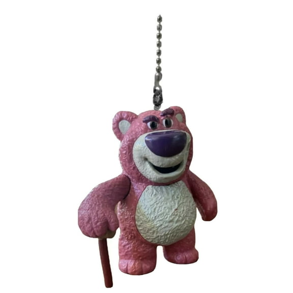 Lotso 4” PVC Fan Lamp Light Pull Chain Toy Story Bear Figure Figurine Charm New