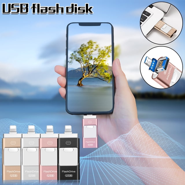 Xihbxyly En Venta Adaptador Otg de Lector Tarjetas de Memoria Usb Tres En Uno de 64G con Usb Tipo C
