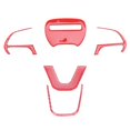 thumbnail image 1 of Accesorios de cubierta de volante 2015-2020, moldura de fibra roja, 1 of 5