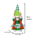 thumbnail image 2 of Bonnet Tricoté Saint Feuille Verte Fête Festival Poupée pour Couples et Célébrations, 2 of 6