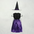 thumbnail image 3 of Halloween 3-13Y Children Girls Vampire Witch Bat Cosplay Dress Carnival Party Toddler Kids Halloween Costume Dress Up, 3 of 5