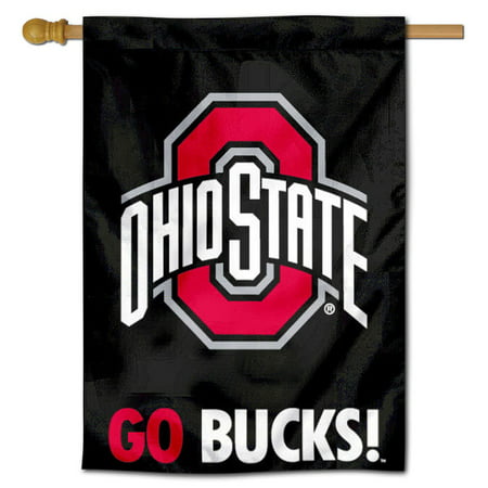 Ohio State University Buckeyes Logo Flag