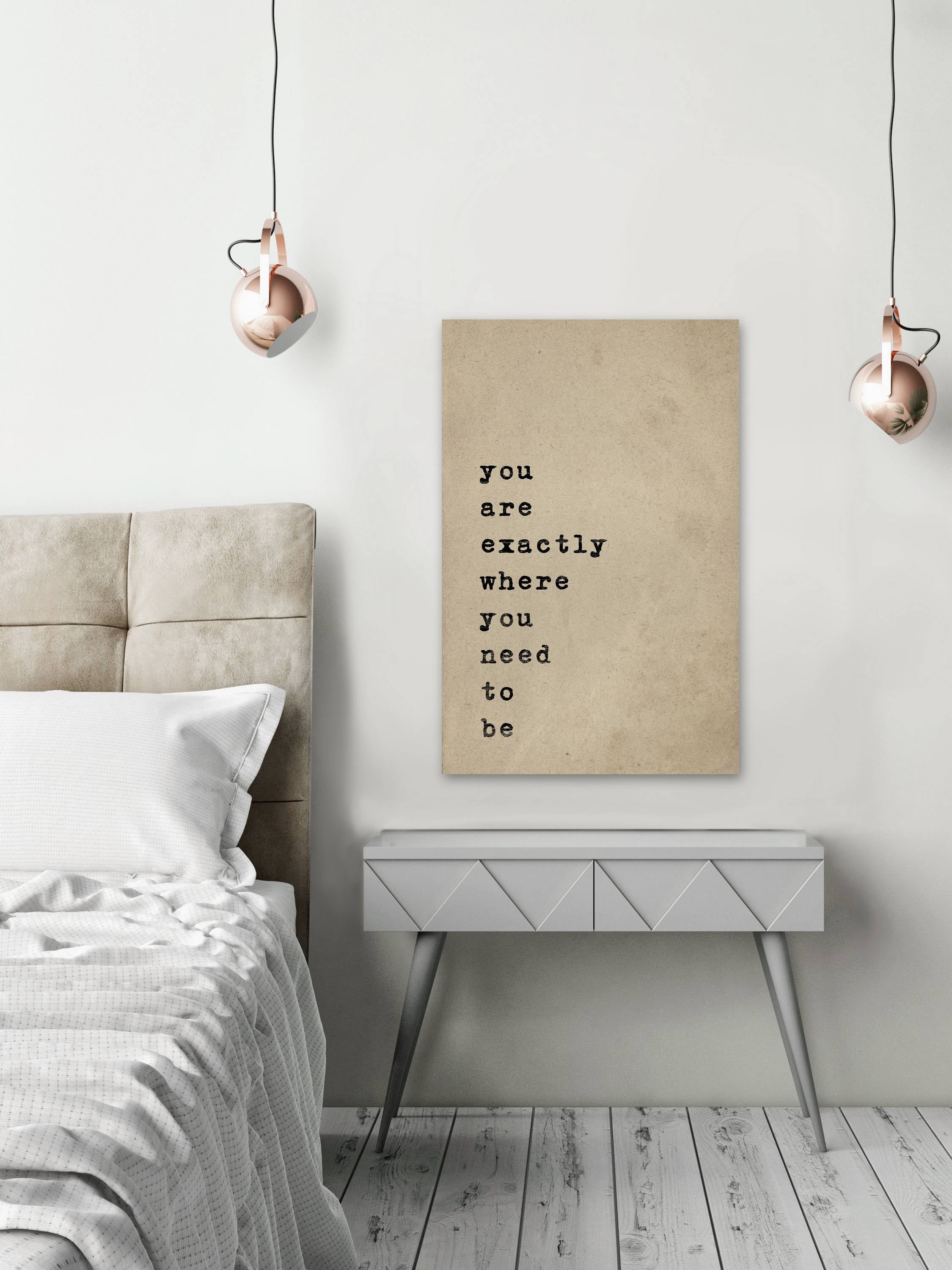 Where You Need to Be Painting Print on Wrapped Canvas