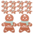 thumbnail image 1 of MasteelfCA 50PCS Christmas Hanging Tag Gingerbread Man Tags for Gift DIY Xmas Present Wrap and Label Package, 1 of 7