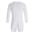 thumbnail image 5 of Brnmxoke Men's Long Sleeve Short Jumpsuit Pajama One Piece Button Down Henley Sleepshirt Rompers Stretchy Lounge Onesie Pajamas White,XL, 5 of 7