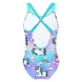 thumbnail image 3 of inhzoy Nimiya Kids Girls Cute Horse Stars Pattern Swimsuits, 3 of 3