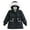 Black, variant on Girls' Long Winter Coat Waterproof Parka Warm Long Jacket with Removable Faux Fur Hood Cotton Wadding Winter Coat for Snow Days