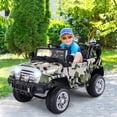 thumbnail image 3 of Costway 12V MP3 Enfants Monter sur Camion Voiture RC Télécommande LED Lumières Musique, 3 of 9