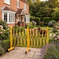 thumbnail image 2 of Metal Expandable Mobile Barricade, Industrial Folding Security Gate Driveway Gate for Outdoor, 16 ft*3.4 ft, 2 of 8
