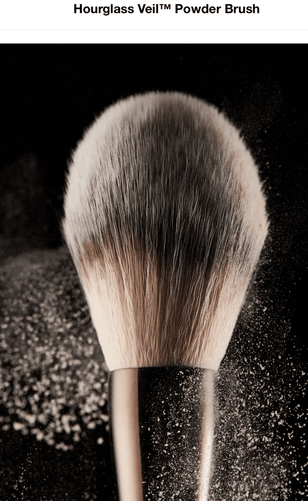 Hourglass Makeup Brush- No.18 Veil Powder Brush Soft Fiber Hair Double Head Powder Fashion Design Single Face Brush