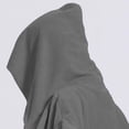 thumbnail image 4 of HOOMEUMY Men Fleece Night Robe Casual Hooded Pocket Zipper Long Sleeves Bathrobe Night Robe for Comfortable and Warmth, 4 of 6
