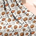 thumbnail image 3 of Halloween Pumpkins Ghosts and Bats Blanket,Comfortable Soft Lamb Wool Throw Blanket,All Season,Warm Lightweight Blankets for Sofa Bed Couch Living Room Chair,50"x60", 3 of 4