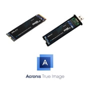 PNY CS2241 1TB Gen4 x4 PCIe NVMe M.2 Internal SSD Upgrade Kit with Transfer Adapter and Software