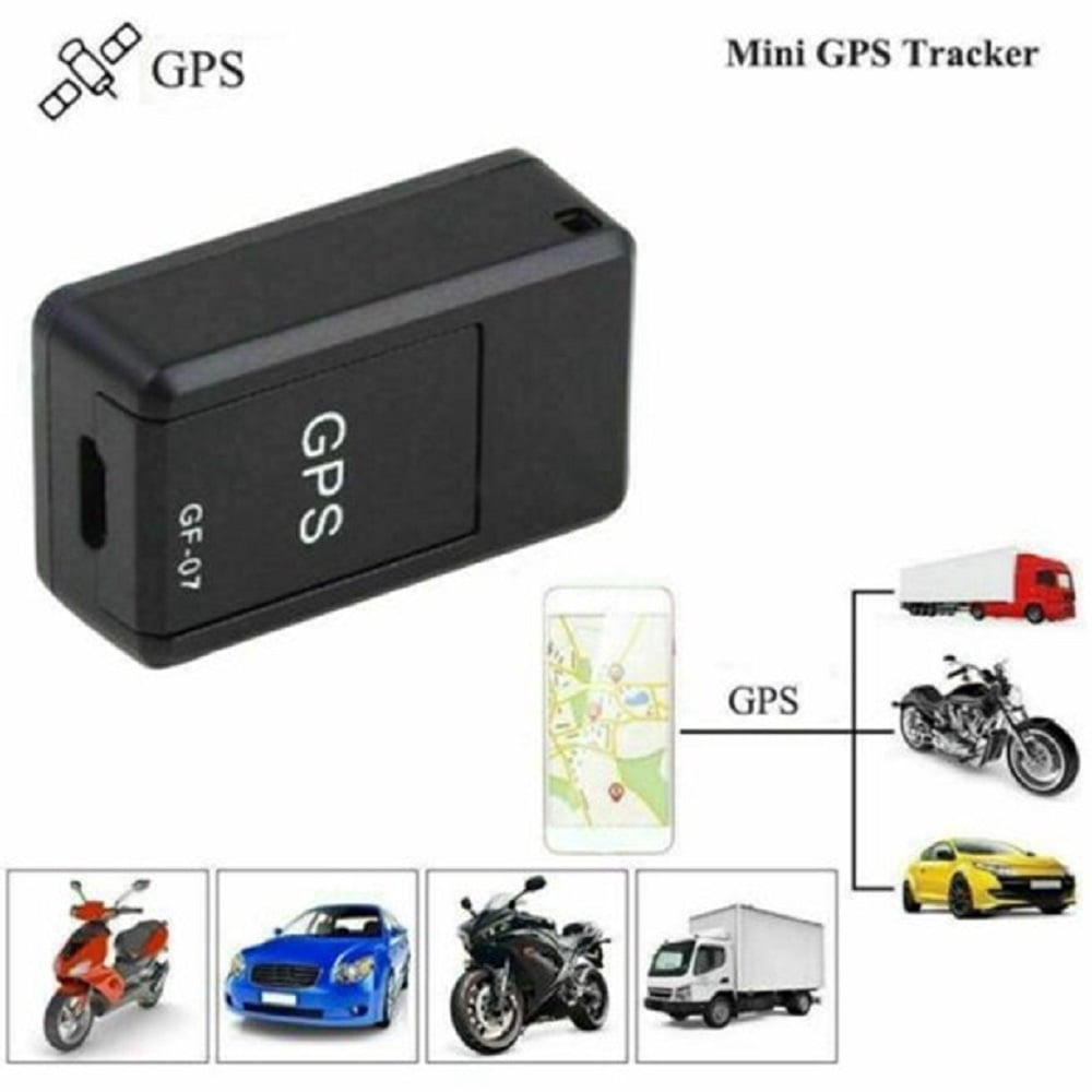GF07 Mini Magnetic GPS Tracker Real-time Anti-lost Recording Global Tracking Device for Person/Car/Truck Vehicle Locator GSM GPRS USA(Black,1.57*0.98*0.59")