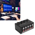 thumbnail image 3 of Mezcladores de audio, -12db Ganancia Máxima de Ganancia Negra Mezclador Estéreo Fácil de Ajuste Pasivo Para Mezclar, 3 of 7