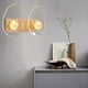thumbnail image 5 of Aplique de pared moderno, lámpara de pared LED, lámpara de pared de acrílico reguble, para dormitorio, sa de estar, baño, balcón, porche, oficina, Cabeza doble Sunnimix lámpara de pared, 5 of 8