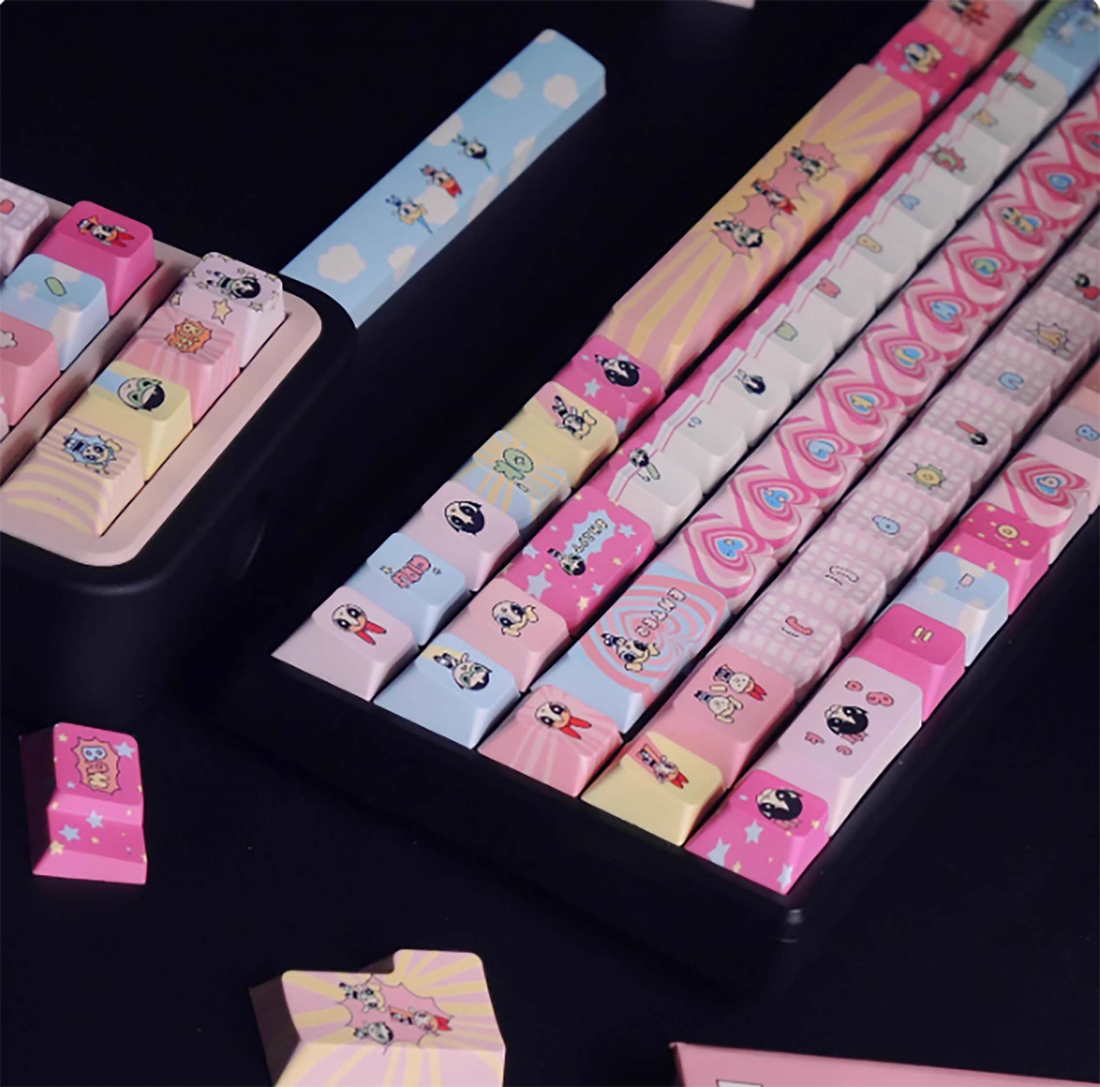 Unbranded Cute Childhood Themed Mechanical Keyboard Keycaps