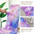 thumbnail image 5 of Yayeee 2 Pack Dining Chair Covers Stretch Parson Chairs Slipcovers Seat Protector, Pastel Pink Marble Pattern, 5 of 6