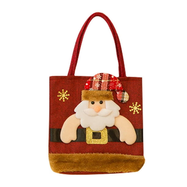 Bolsas Para Muñecas Navideñas Bolsas Navideñas Pequeñas Bolsas De Regalo De Punto Para Muñecas Bolsa De Almacenamiento Para Muñecas De Papá Noel, Muñecos De Nieve Y Renos Bolsa Decorativa Navideña B